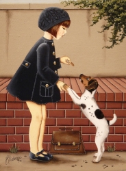 Céline et son chien
